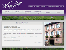 Tablet Screenshot of domaine-waegell.fr